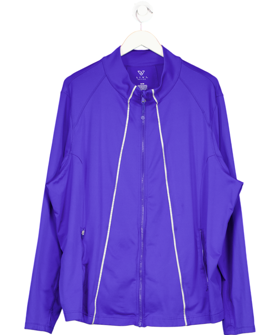 livi active Blue Sportwear Zip Up Jacket UK 26