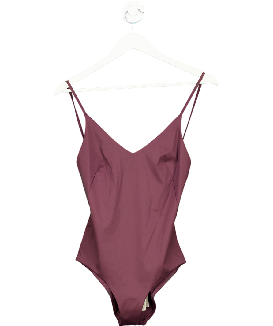 cos Purple Tie Back Swimsuit UK 10