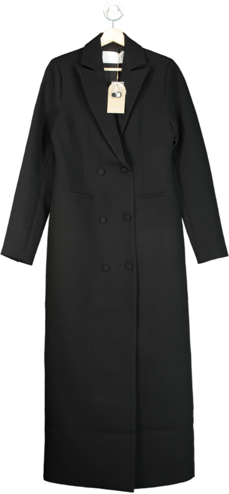 Meshki Black Carver Suiting Coat UK S