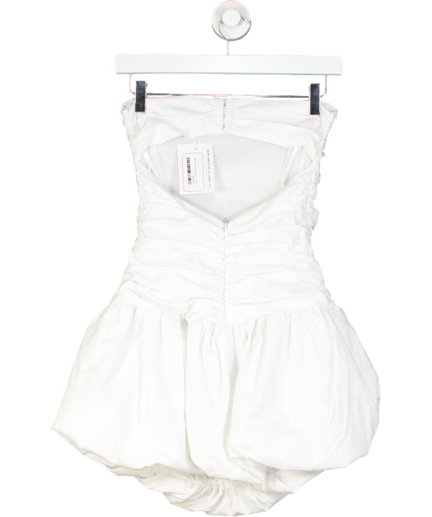 Tularosa White Jess Bubble Hem Mini Dress UK XS