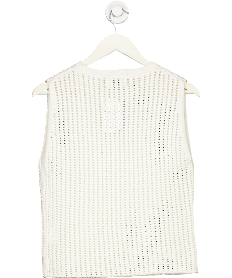 DISSH White Hunter Crochet Tank Top UK S