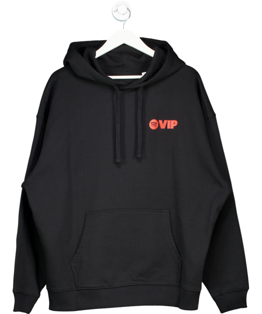 Stanley Stella Black Spotify Vip Printed Hoodie UK M