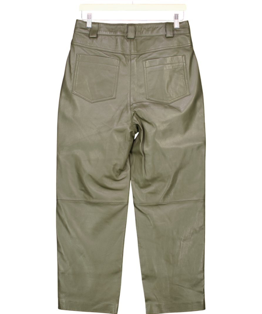 Next Brown Real Leather Trousers UK 8