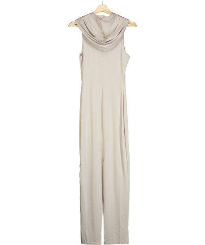 Ego Beige Sleeveless Maxi Dress With Hooded UK S