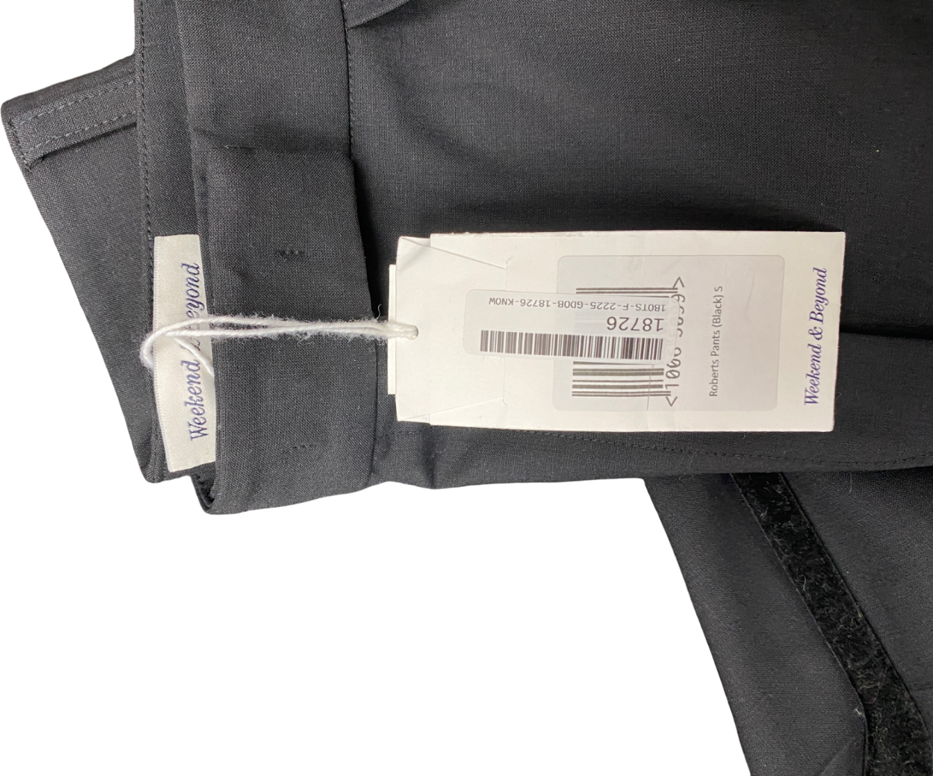 Weekend and Beyond Black Roberts Pants UK S