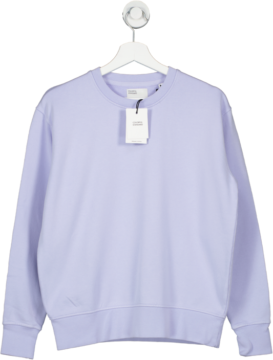 Colorful Standard Purple Classic 100% Organic Cotton Sweatshirt Soft Lavender UK S