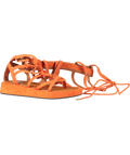 River Island Latina Orange Tie Up The Leg Sandal UK 8