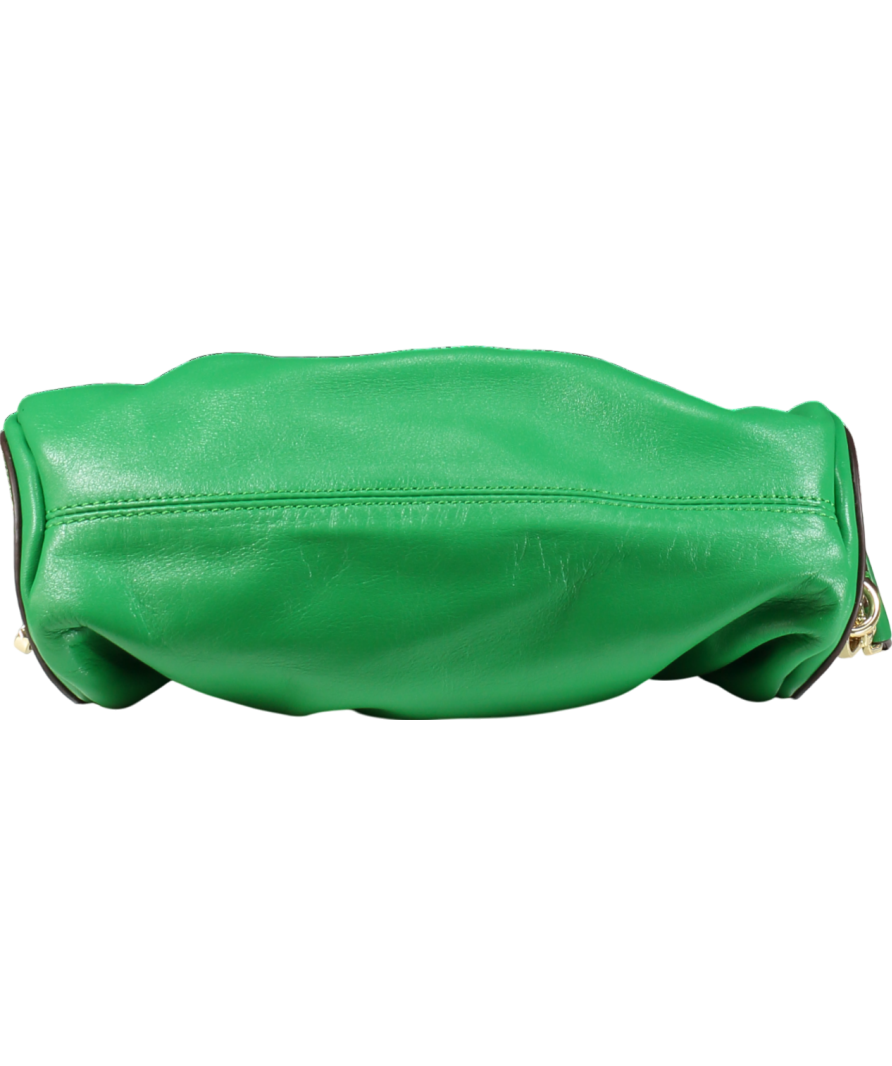 Green Manu Atelier Mini Cylinder Zip-up Shoulder Bag