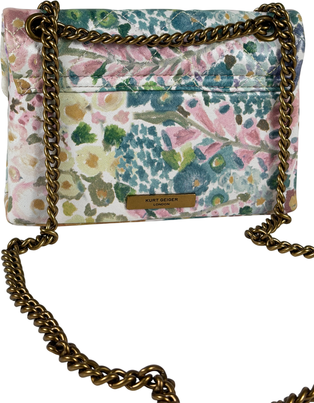 KURT GEIGER Multicoloured Floral Couture Mini Kensington Bag