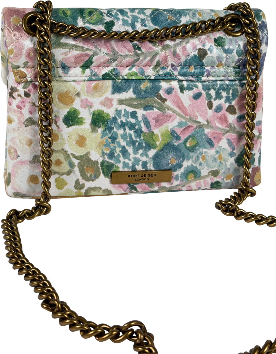 KURT GEIGER Multicoloured Floral Couture Mini Kensington Bag
