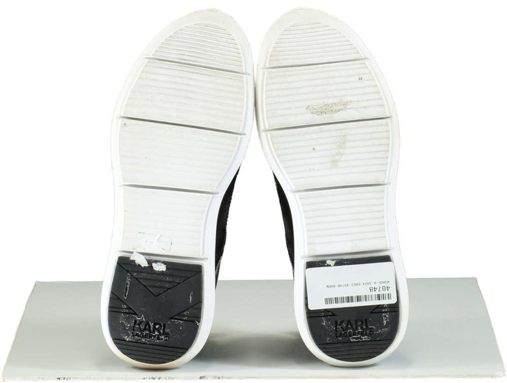 Karl Lagerfeld Black Vitesse Trainers UK 3