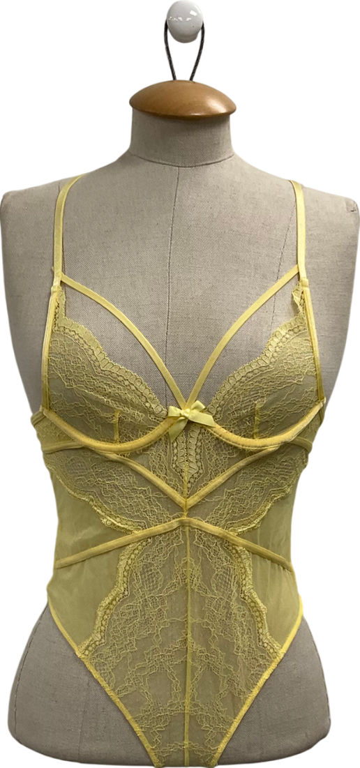 hunkemoller Yellow Isabelle Body Suit UK 6