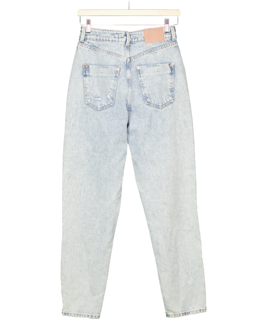 ZARA Blue High Waist Mom Jeans UK 6