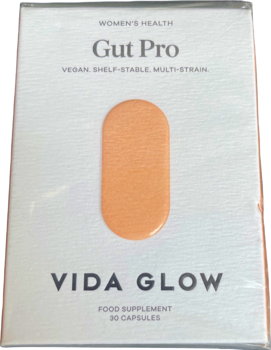 Vida Glow Gut Pro Vegan Shelf-Stable Multi-Strain Food Supplement 30 Capsules