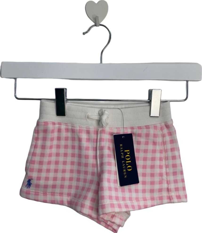 Ralph Lauren Pink Checkered Shorts UK 2T