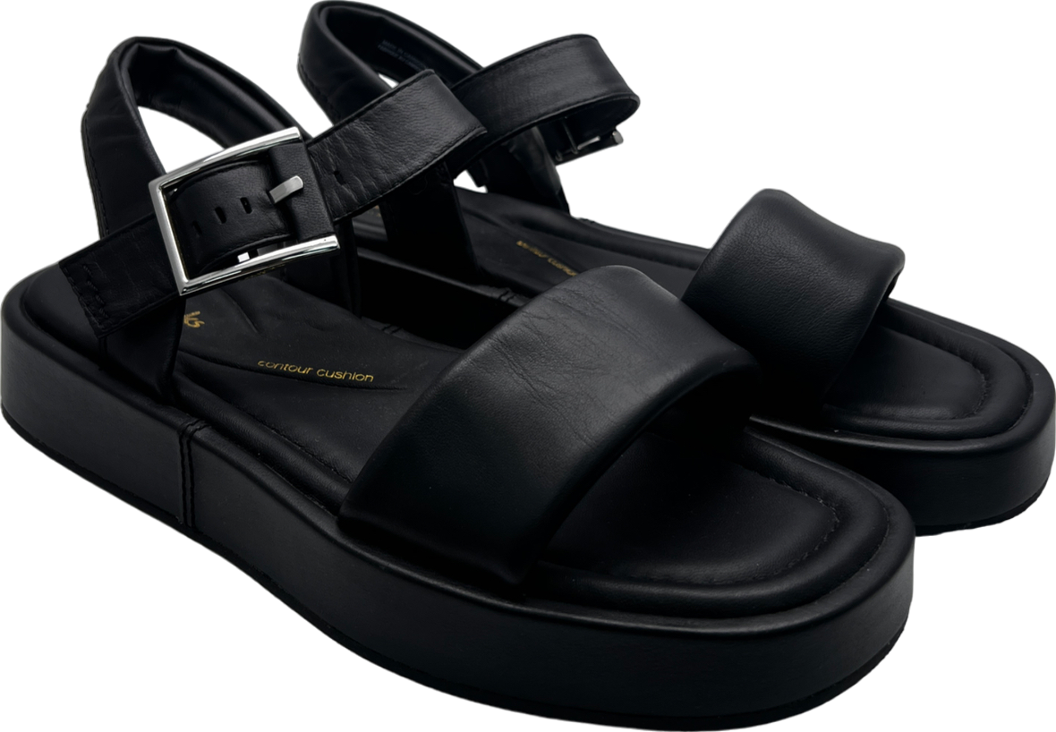 Clarks Black Alda Strap Leather UK 7 EU 40 👠