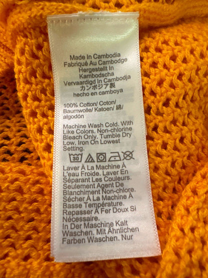 J.Crew Yellow Open Knit Jumper UK L