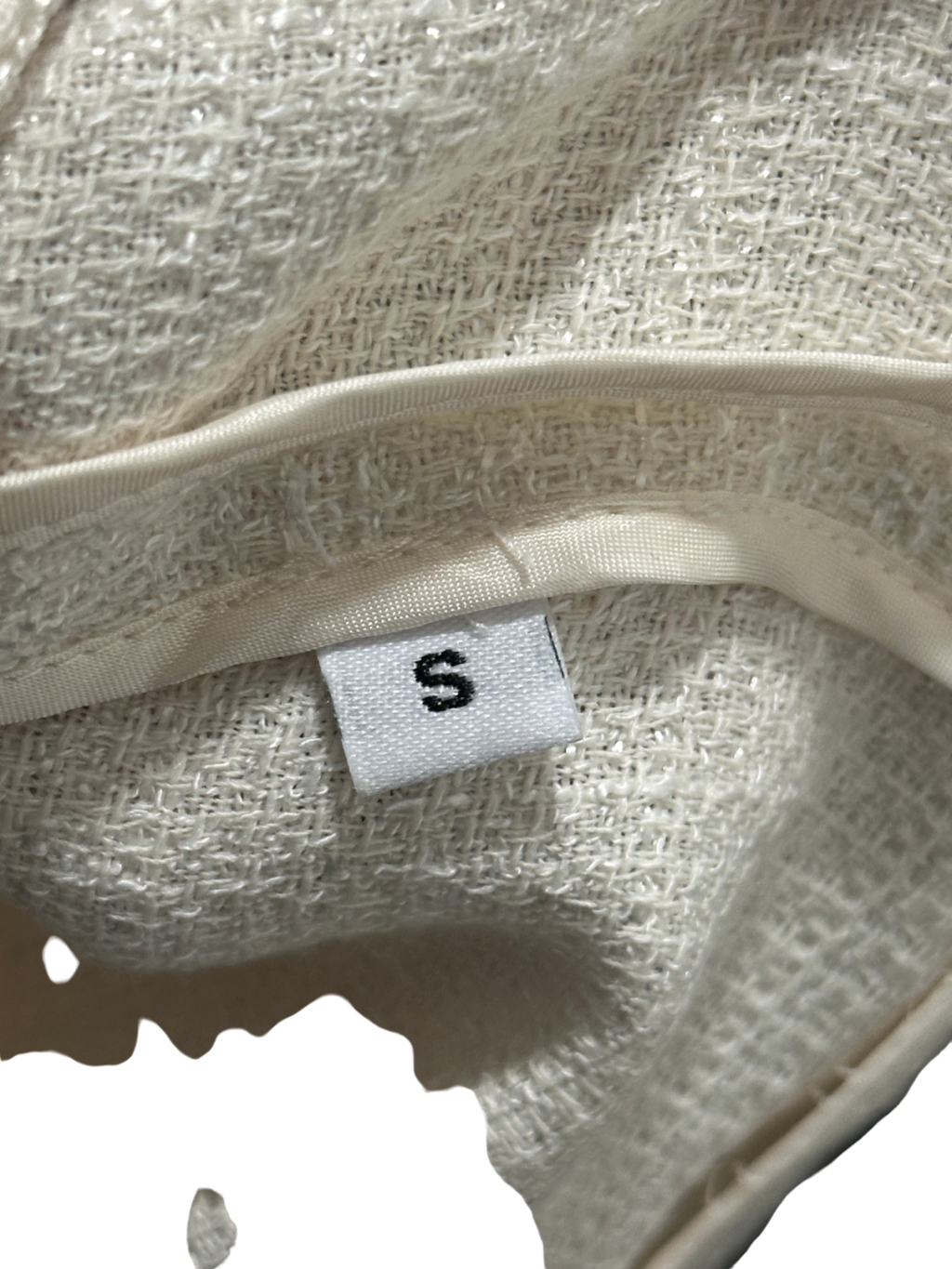 AMR London Cream Short Sleeve Jacket S