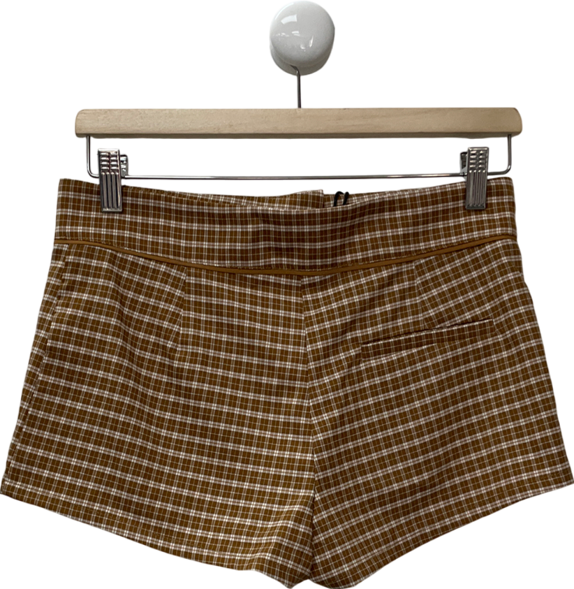 Lioness Brown Untamed Short Chocolate Check UK XS