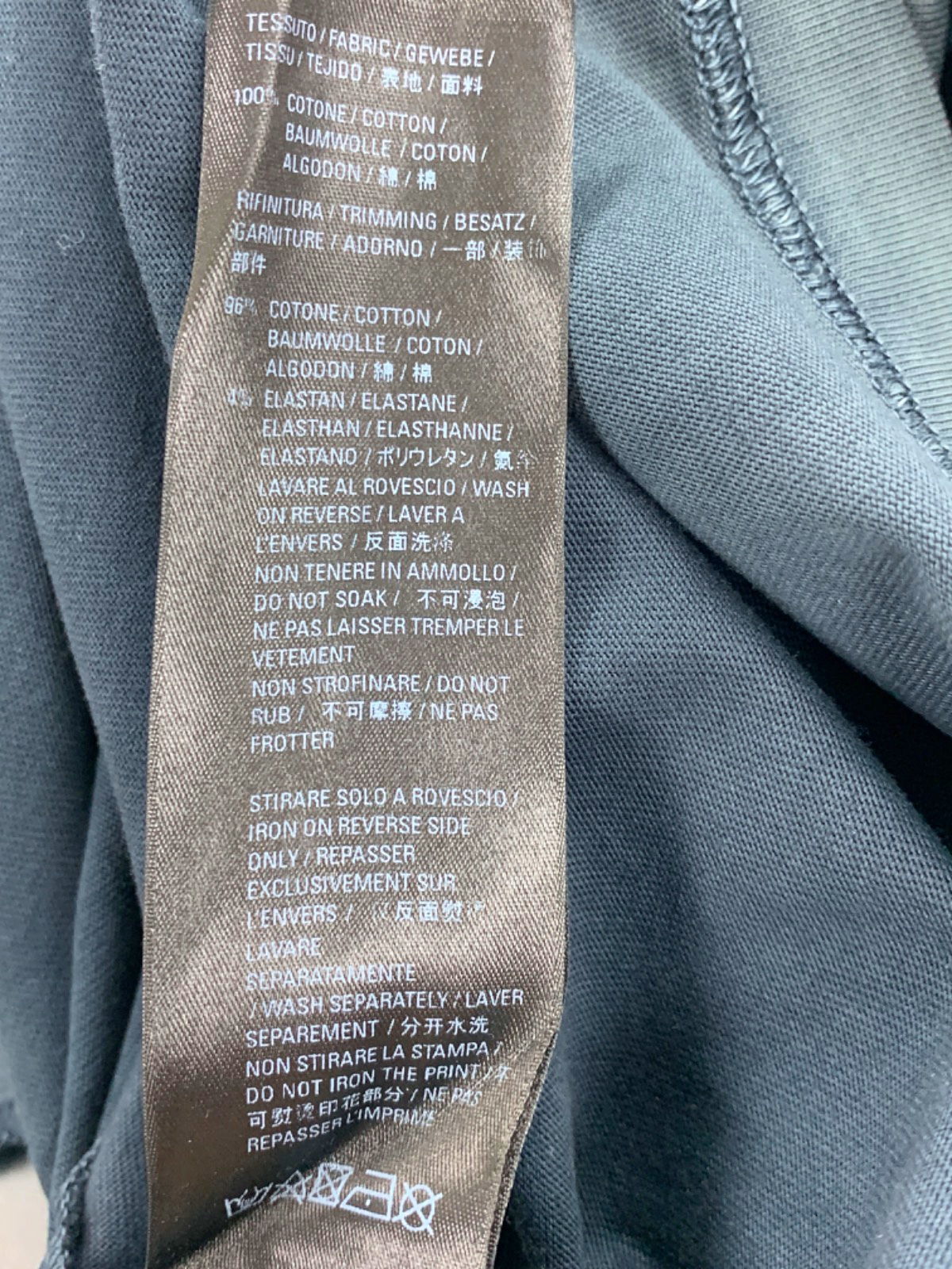 Balenciaga Black Distressed Logo T-Shirt UK M