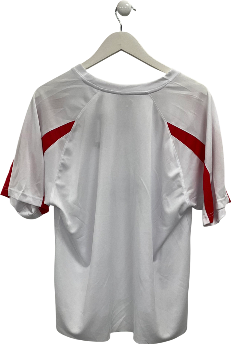 Cali White Italian Flag Sports Tee UK M