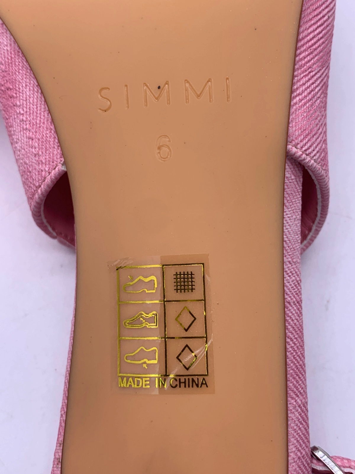 Simmi Pink Huxton-4 Slingback Heels UK 6