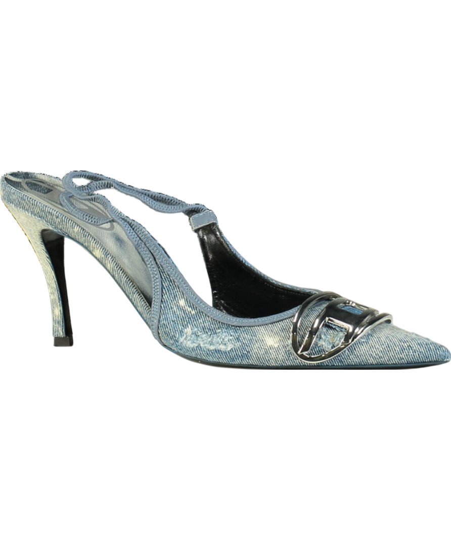 Diesel Blue D-venus-slingback Pumps UK 7 EU 40 👠