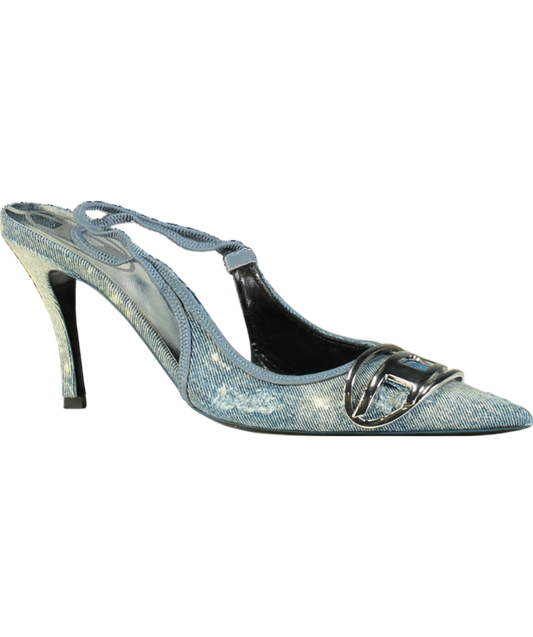 Diesel Blue D-venus-slingback Pumps UK 7 EU 40 👠