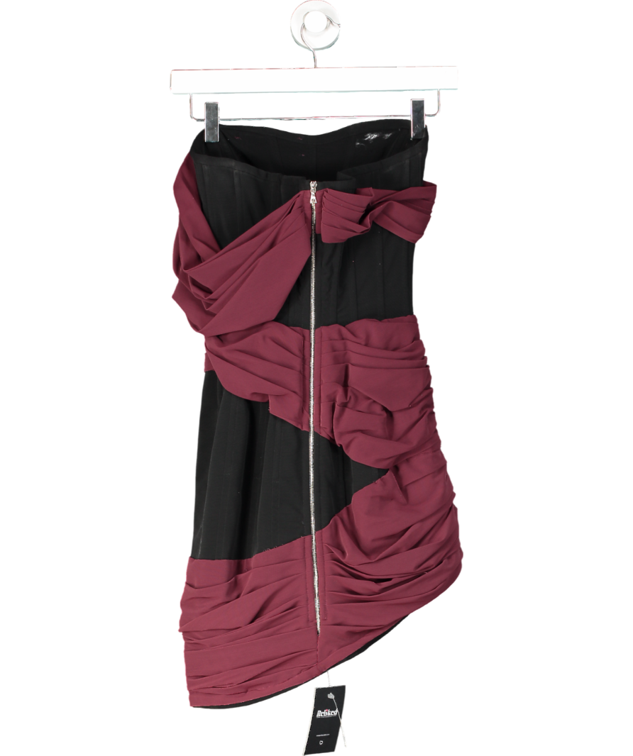 Frolov Purple Drape Mini Corset Dress UK S