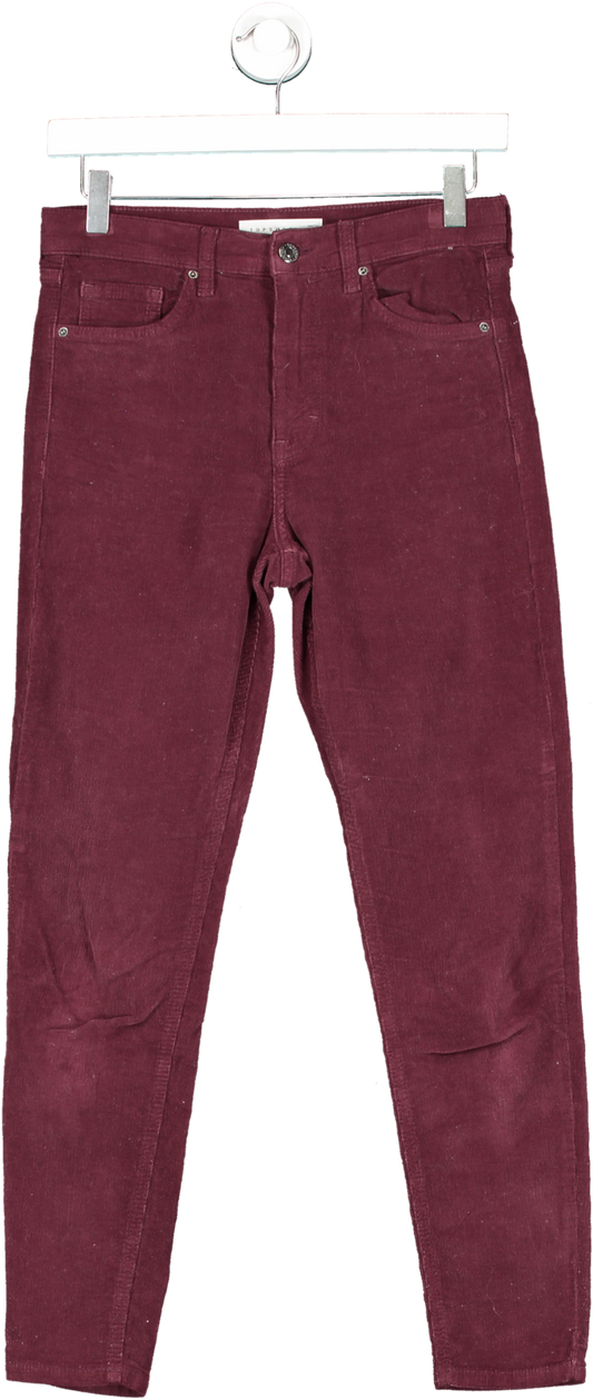 Topshop Purple Fine Cord Jamie Skinny Jeans W28