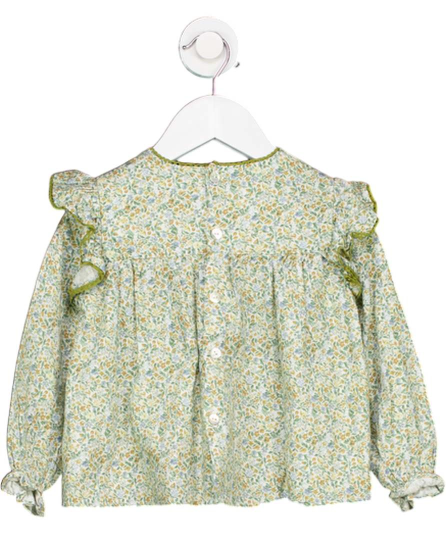 PEPA LONDON London Green Floral Blouse 3 Years