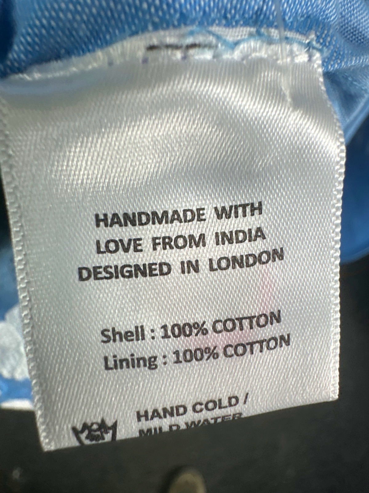 Neve & Noor Blue Bella Dress in Topaz Pearl UK S