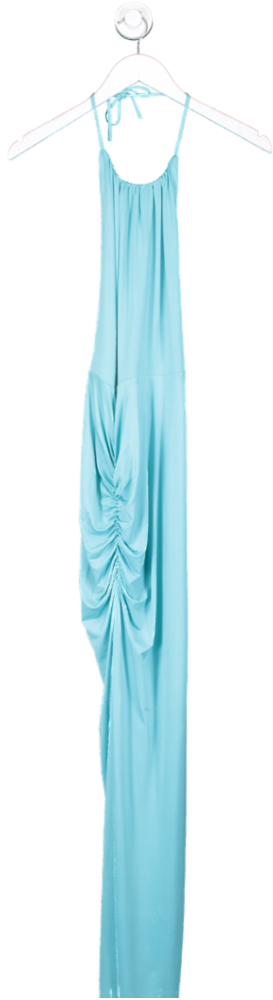 Michael Costello Blue Xmichael Costello Ruched Maxi Dress UK XXS