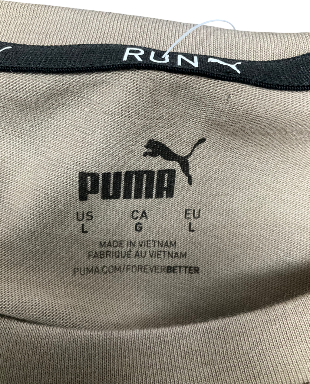 Puma Brown Moisture Management Run T-shirt UK L