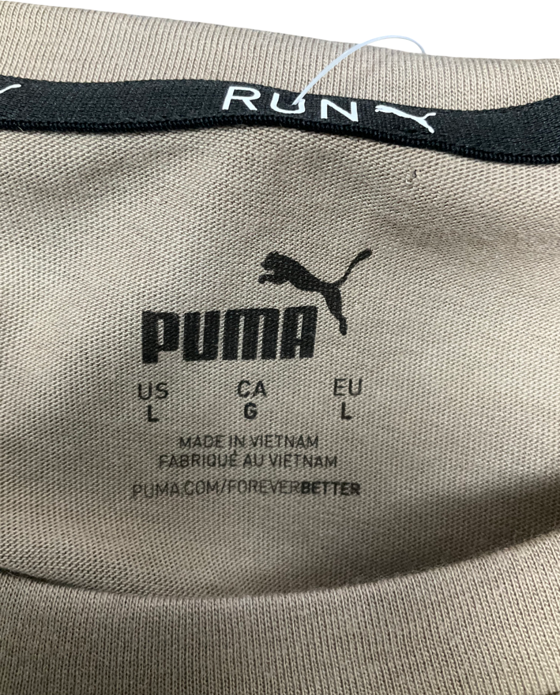 Puma Brown Moisture Management Run T-shirt UK L