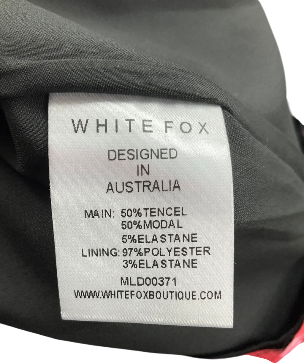White Fox Black Party Next Door Mini Cherry Dress UK XL