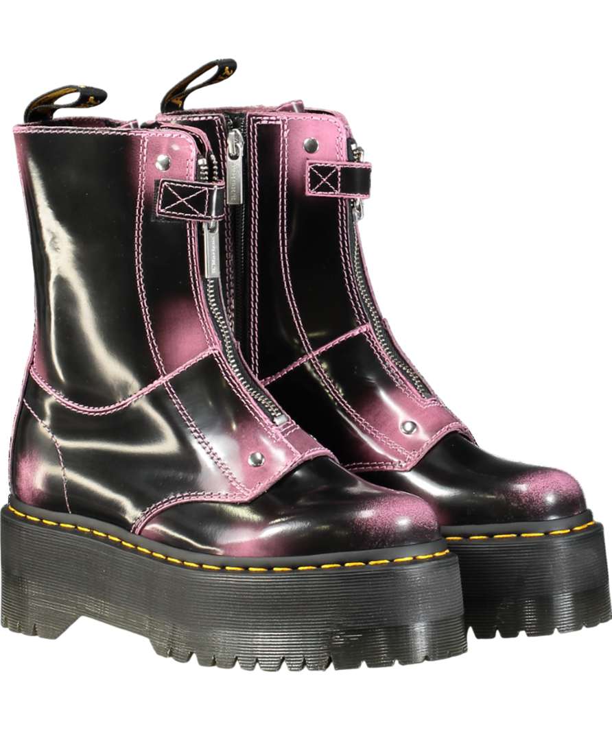 Dr Martens Jetta Quad Max Boots In Black Rub Off UK 4 EU 37 👠