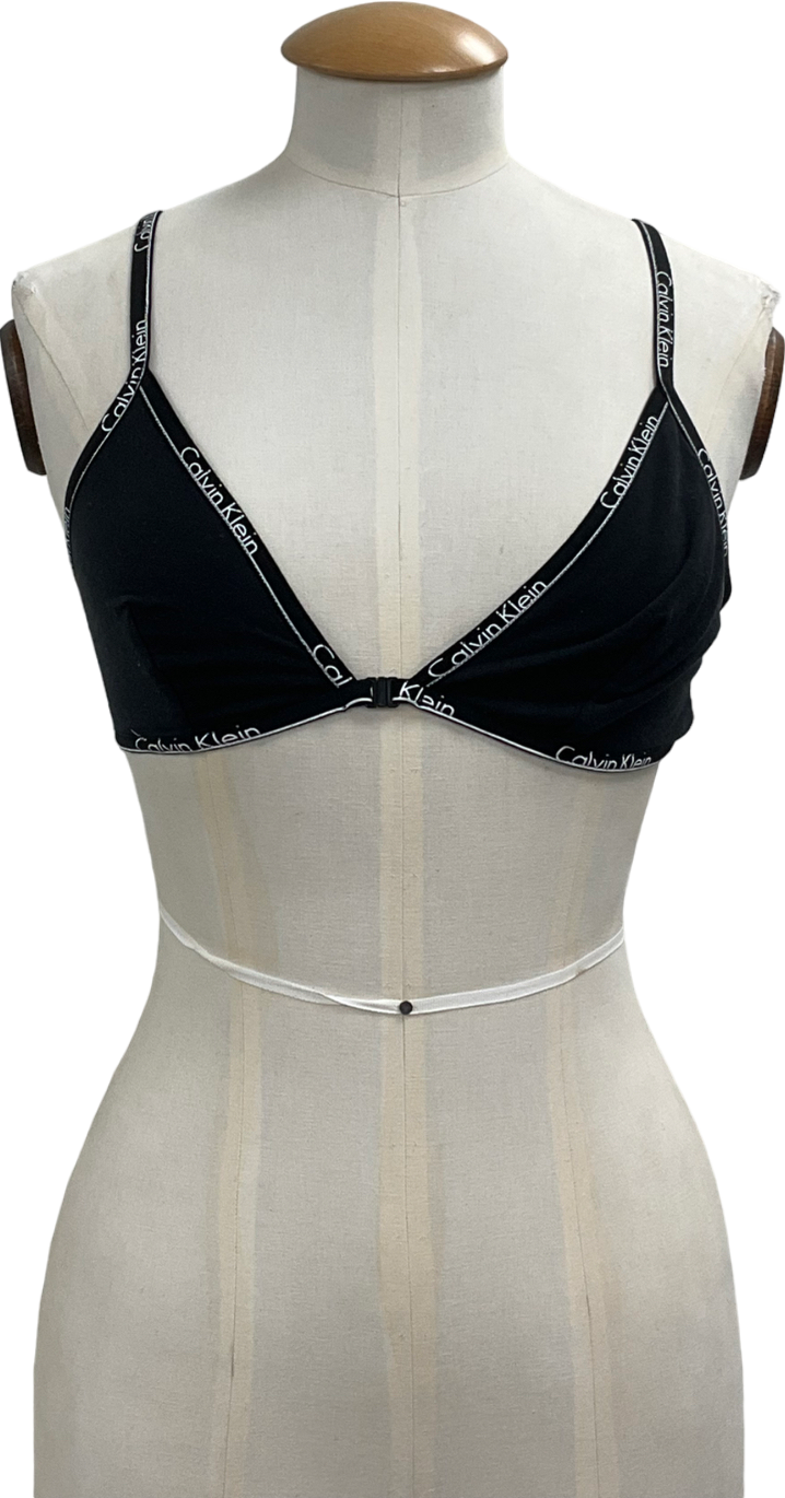Calvin Klein Jeans Est. 1978 Black Calvin Klein Unlined Triangle Bra UK L
