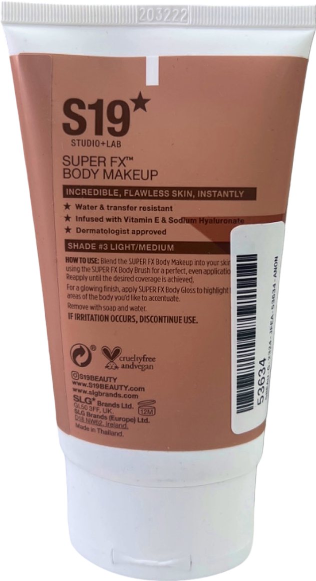 S19 Super FX Body Makeup Light/Medium 100ml