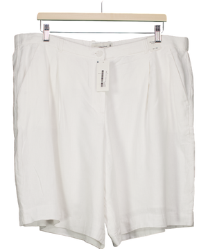 Abercrombie & Fitch White Linen Shorts W33
