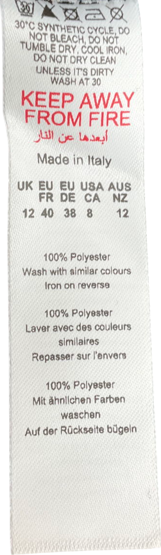 boohoo Blue Cropped Wool Look Jacket UK 12