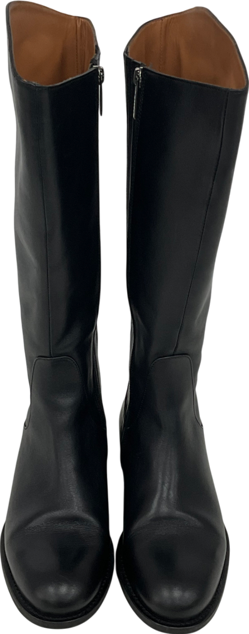 Duo Black Verity Knee High Leather Boots UK 7 EU 40 👠