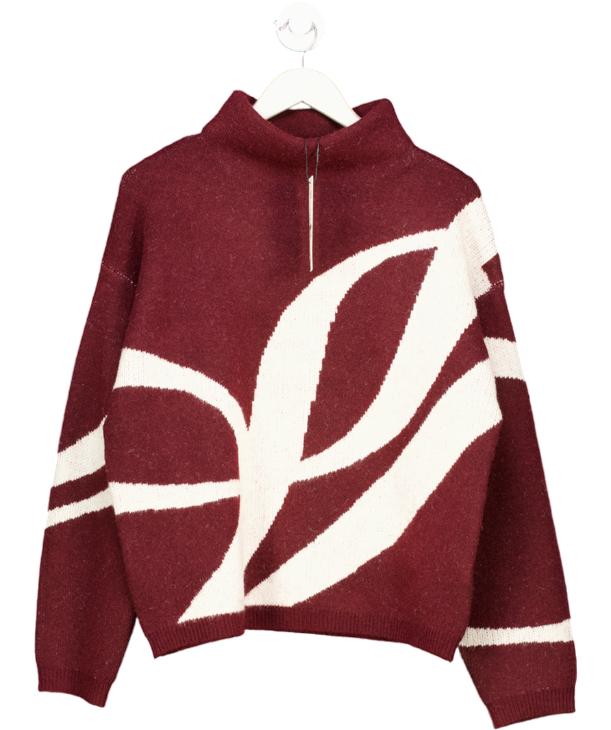 Phase Eight Red Burgundy Supersoft Wool Blend Stephanie Sweater UK M