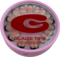 Glaize Stick-on Gel Nails Black French Tips One size