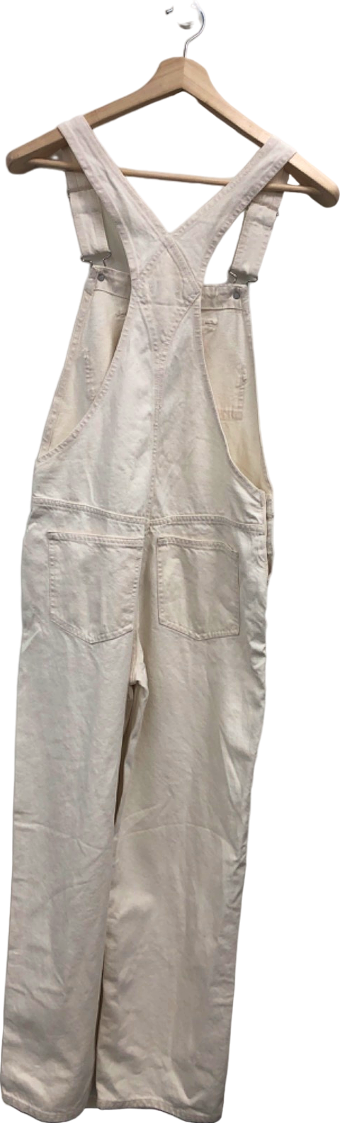 Weekday White Dusty Dungaree UK 10