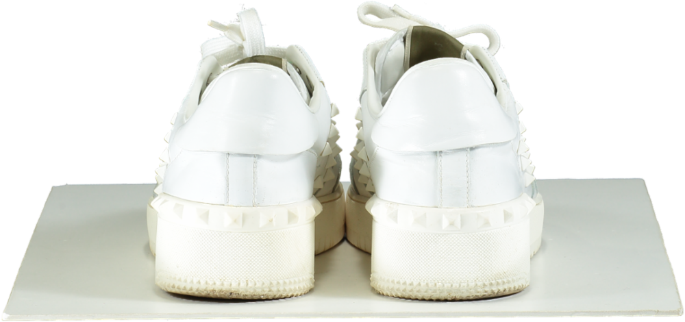 Valentino White Garavani Rockstud Rock Be Low-Top Sneakers UK 9