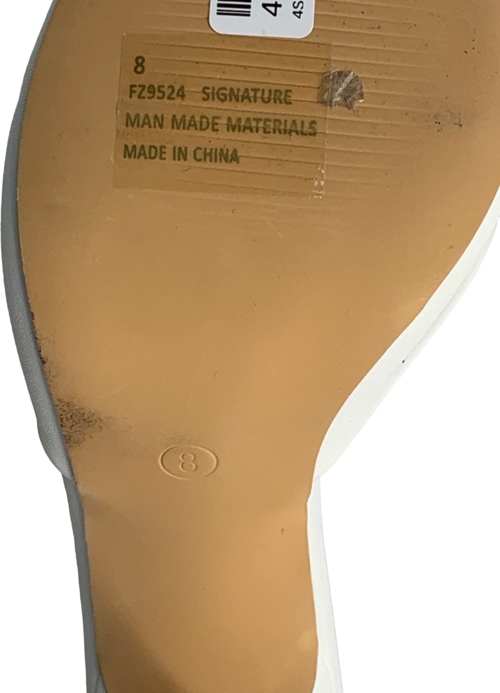 Lemonade White Women's Bow Detail Pointed Toe Stiletto Heel Mule UK 8