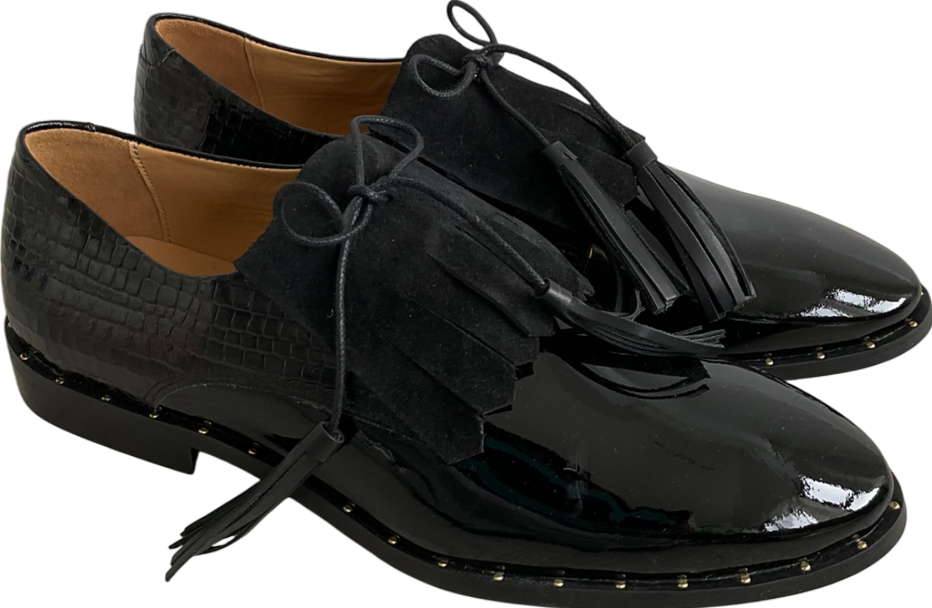 Rogue Matilda Black Patent Mules UK 9 EU 42 👠