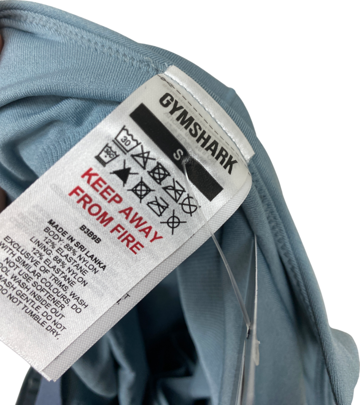 gymshark Blue Soft Sculpt Tank Top And Shorts UK XS/S