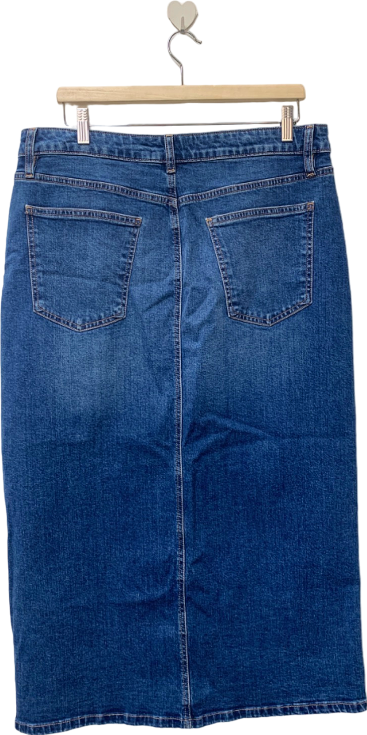 F&F Blue Denim Skirt UK 18